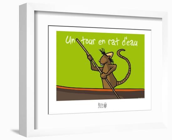 Rats d'marais - Un tour en rat d'eau-Sylvain Bichicchi-Framed Premium Giclee Print