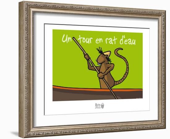 Rats d'marais - Un tour en rat d'eau-Sylvain Bichicchi-Framed Art Print