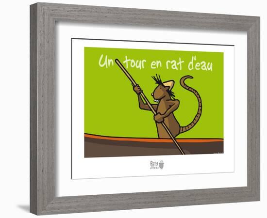 Rats d'marais - Un tour en rat d'eau-Sylvain Bichicchi-Framed Art Print