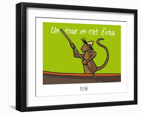 Rats d'marais - Un tour en rat d'eau-Sylvain Bichicchi-Framed Art Print