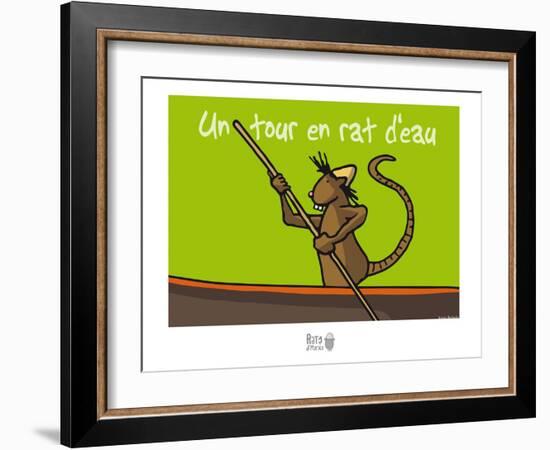 Rats d'marais - Un tour en rat d'eau-Sylvain Bichicchi-Framed Art Print