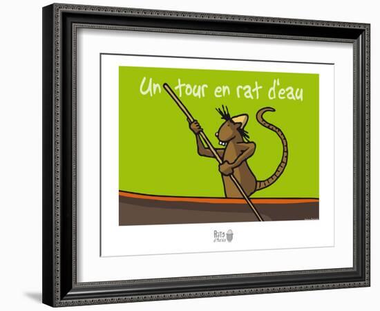 Rats d'marais - Un tour en rat d'eau-Sylvain Bichicchi-Framed Art Print