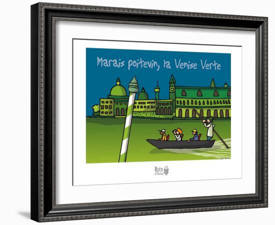 Rats d'marais - Venise verte-Sylvain Bichicchi-Framed Art Print