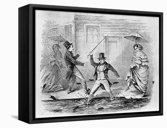 Rats on a Rainy Night in San Francisco-Reverend William Taylor-Framed Premier Image Canvas