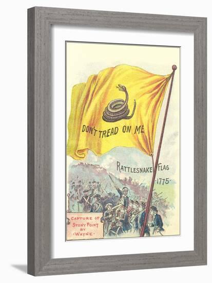 Rattlesnake Flag-null-Framed Art Print