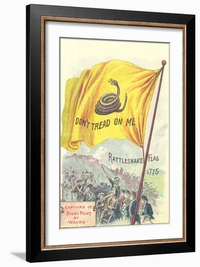 Rattlesnake Flag-null-Framed Art Print