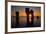 Raukarfelsen Rocks on the Island Farš Near Gotland, Sweden, Silhouette, Sundown-Thomas Ebelt-Framed Photographic Print