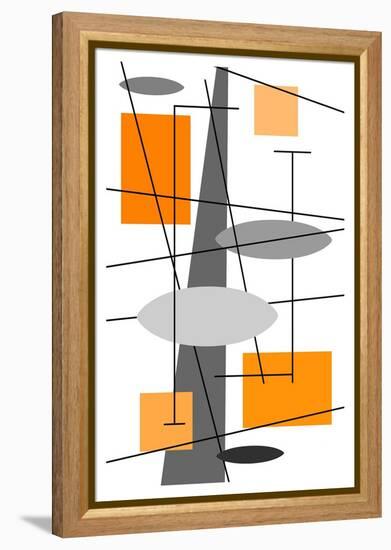 Rauth in Orange-Tonya Newton-Framed Stretched Canvas