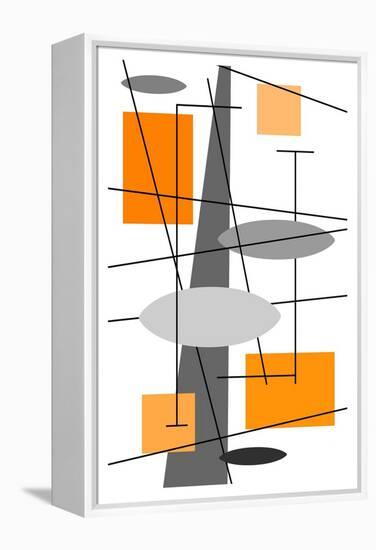 Rauth in Orange-Tonya Newton-Framed Stretched Canvas