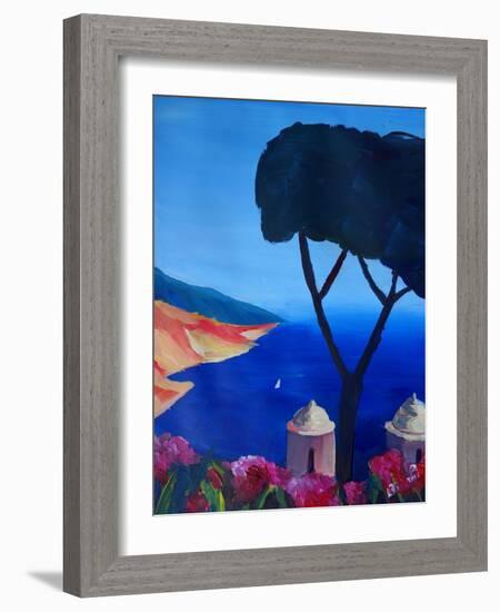 Ravello Salerno Italy View of Amalfi Coast from Vi-Markus Bleichner-Framed Art Print