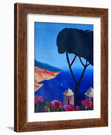 Ravello Salerno Italy View of Amalfi Coast from Vi-Markus Bleichner-Framed Art Print