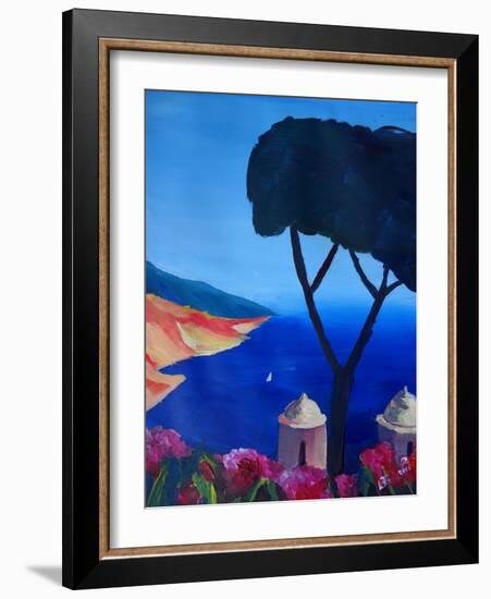 Ravello Salerno Italy View of Amalfi Coast from Vi-Markus Bleichner-Framed Art Print