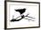 Raven Bird Silhouette-Cattallina-Framed Premium Giclee Print