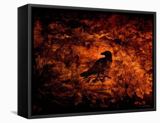 Raven in the Acanthus-Katherine Sanderson-Framed Premier Image Canvas