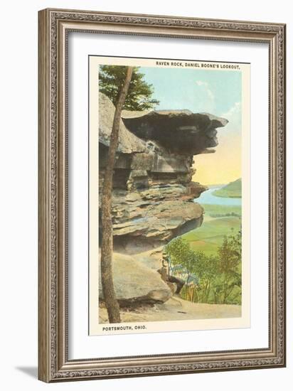 Raven Rock, Portsmouth, Ohio-null-Framed Art Print