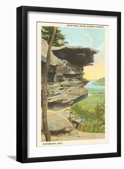 Raven Rock, Portsmouth, Ohio-null-Framed Art Print