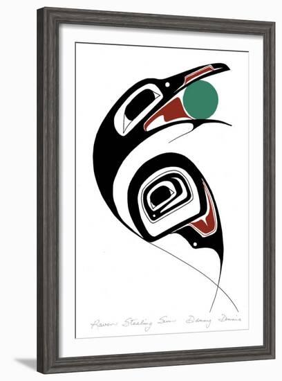 Raven Stealing Sun-Danny Dennis-Framed Giclee Print