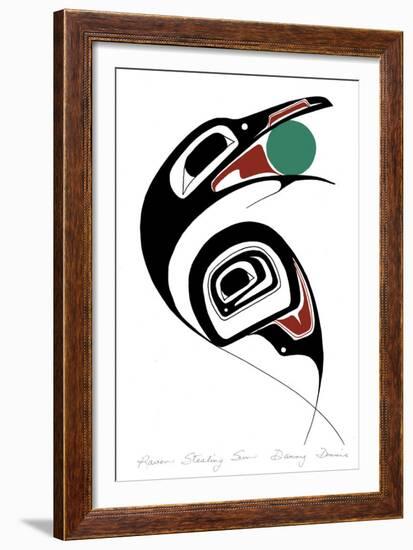 Raven Stealing Sun-Danny Dennis-Framed Giclee Print