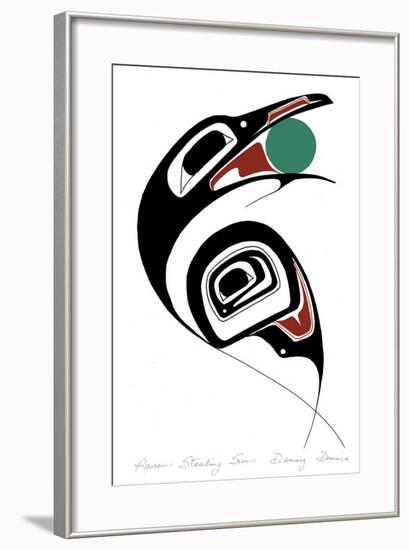 Raven Stealing Sun-Danny Dennis-Framed Giclee Print