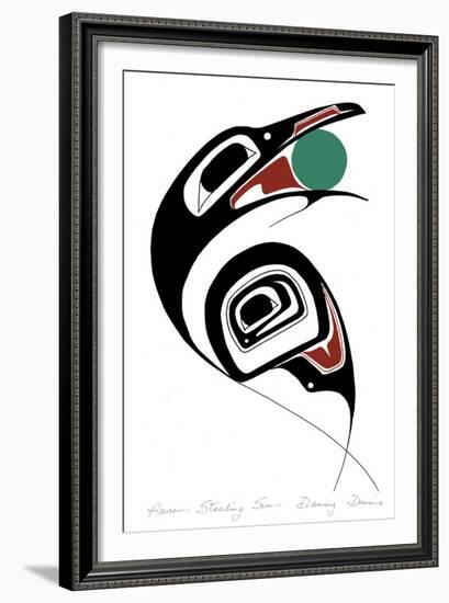 Raven Stealing Sun-Danny Dennis-Framed Giclee Print