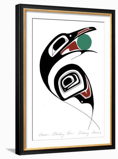 Raven Stealing Sun-Danny Dennis-Framed Giclee Print