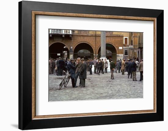 Ravenna on election day. Artist: Unknown-Unknown-Framed Photographic Print