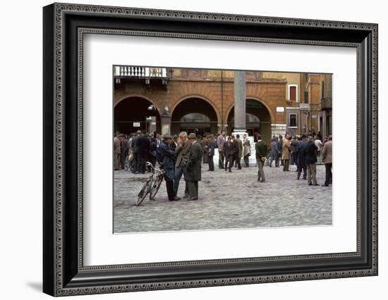 Ravenna on election day. Artist: Unknown-Unknown-Framed Photographic Print