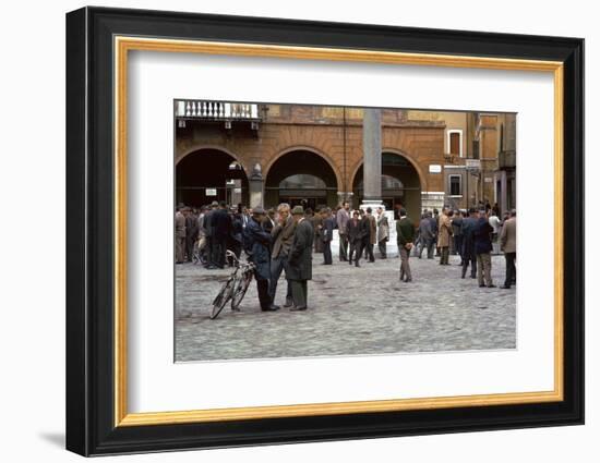 Ravenna on election day. Artist: Unknown-Unknown-Framed Photographic Print