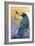 Ravens and Sunset-Lantern Press-Framed Art Print