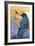 Ravens and Sunset-Lantern Press-Framed Art Print