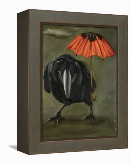 Ravens Rain 2-Leah Saulnier-Framed Premier Image Canvas