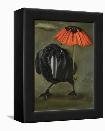 Ravens Rain 2-Leah Saulnier-Framed Premier Image Canvas