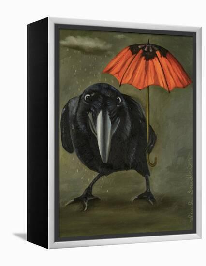 Ravens Rain 2-Leah Saulnier-Framed Premier Image Canvas