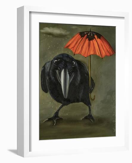 Ravens Rain 2-Leah Saulnier-Framed Giclee Print