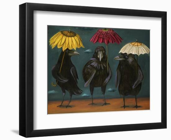 Ravens Rain-Leah Saulnier-Framed Premium Giclee Print