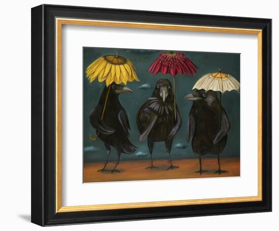 Ravens Rain-Leah Saulnier-Framed Premium Giclee Print