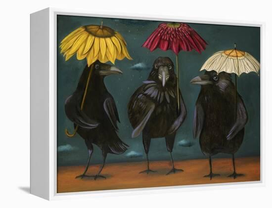 Ravens Rain-Leah Saulnier-Framed Premier Image Canvas