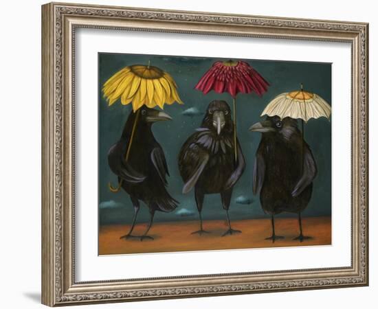 Ravens Rain-Leah Saulnier-Framed Giclee Print