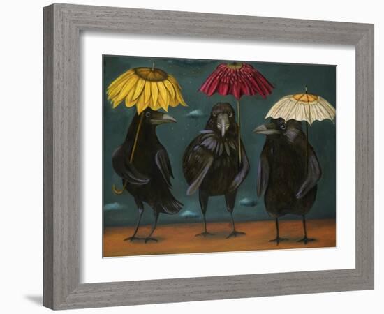 Ravens Rain-Leah Saulnier-Framed Giclee Print