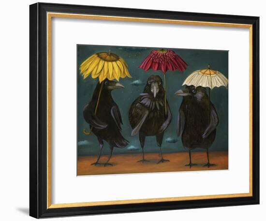 Ravens Rain-Leah Saulnier-Framed Giclee Print