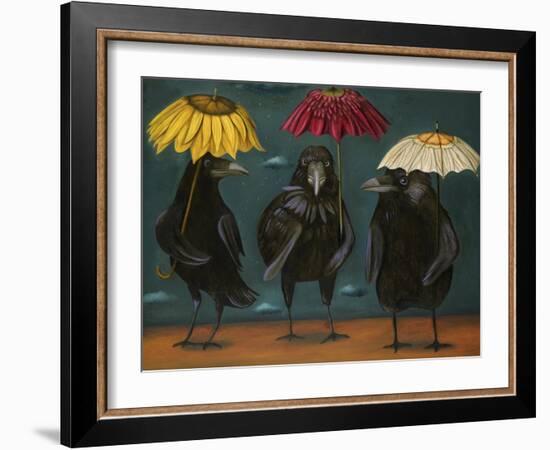 Ravens Rain-Leah Saulnier-Framed Giclee Print