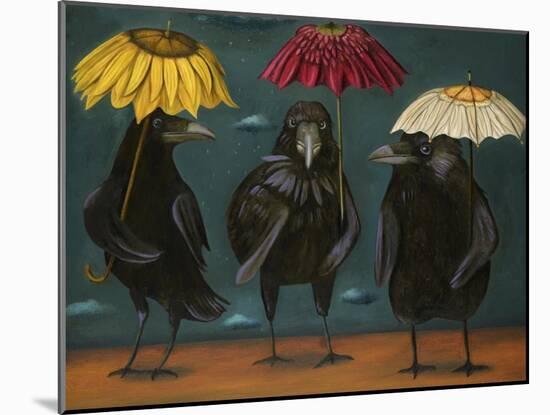 Ravens Rain-Leah Saulnier-Mounted Giclee Print
