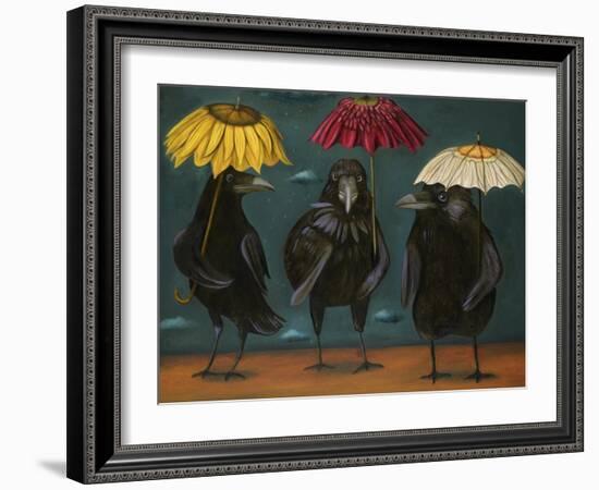 Ravens Rain-Leah Saulnier-Framed Giclee Print