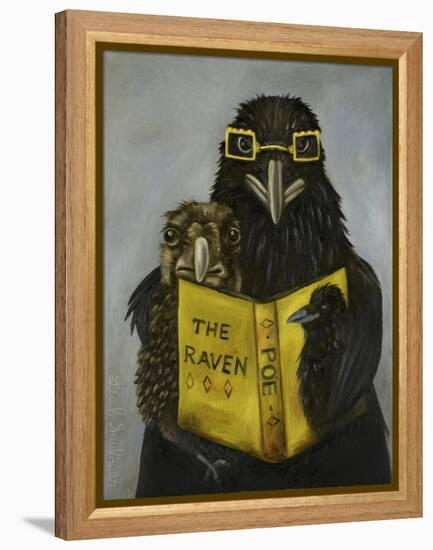 Ravens Read-Leah Saulnier-Framed Premier Image Canvas