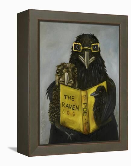 Ravens Read-Leah Saulnier-Framed Premier Image Canvas
