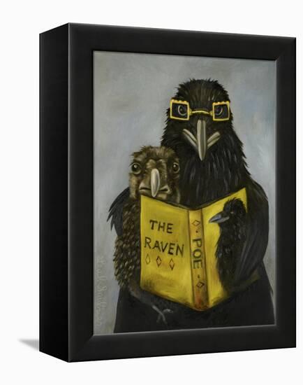 Ravens Read-Leah Saulnier-Framed Premier Image Canvas