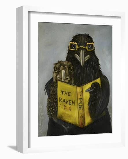 Ravens Read-Leah Saulnier-Framed Giclee Print