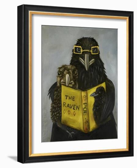 Ravens Read-Leah Saulnier-Framed Giclee Print