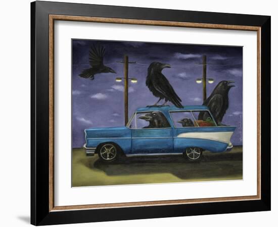 Ravens Ride-Leah Saulnier-Framed Giclee Print