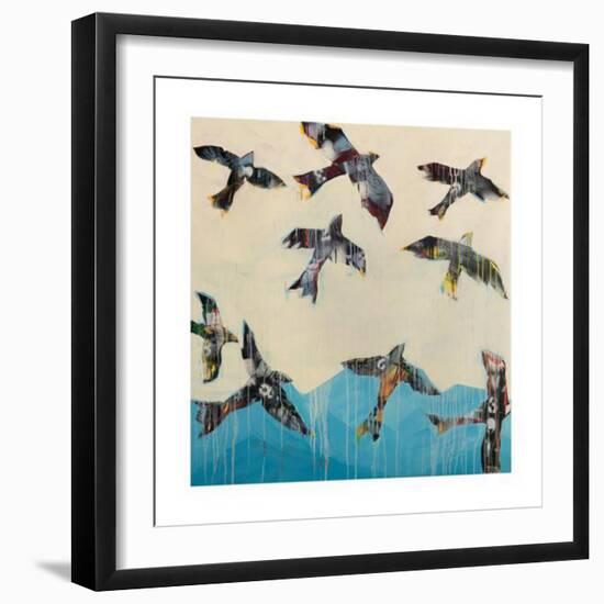 Ravens Rising-Kellie Day-Framed Art Print